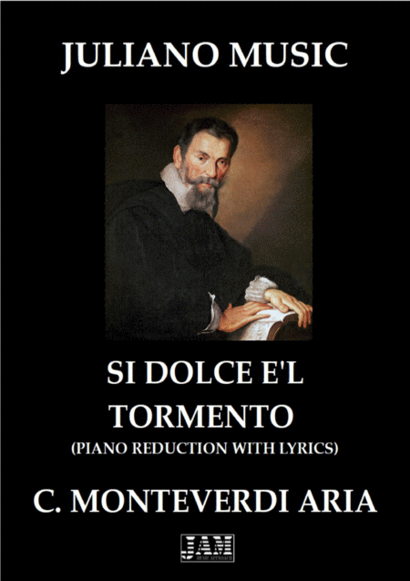 Free Sheet Music Si Dolce E L Tormento Piano Reduction With Lyrics C Monteverdi