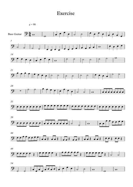 Free Sheet Music Sightreading Bass