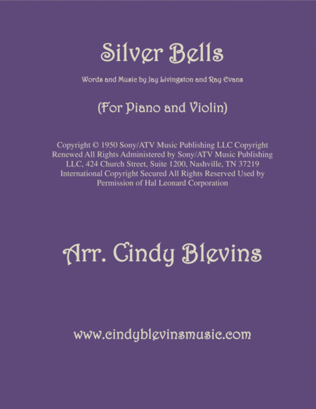 Silver Bells Arranged For Piano And Violin Sheet Music