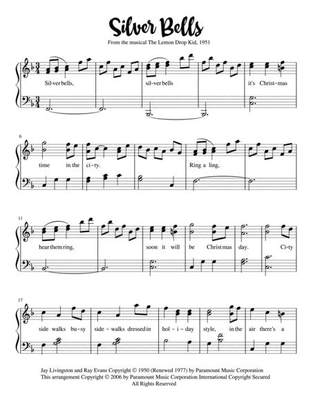 Silver Bells For Level 4 Piano Sheet Music