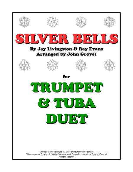 Silver Bells Trumpet Tuba Duet Sheet Music