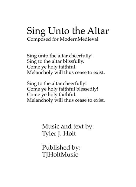 Sing Unto The Altar Op 7 Sheet Music