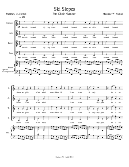 Ski Slopes Sheet Music