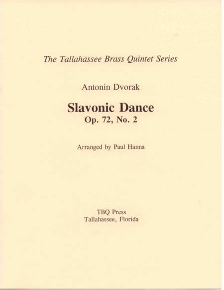 Slavonic Dance Op 72 No 2 Sheet Music