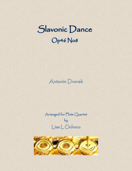 Free Sheet Music Slavonic Dance Op46 No8 For Flute Quartet