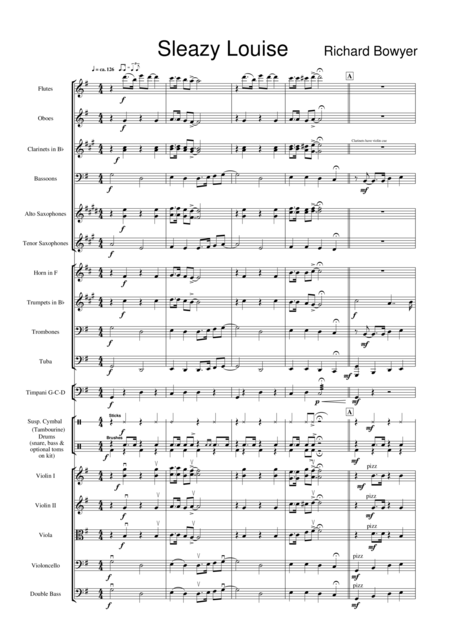 Free Sheet Music Sleazy Louise