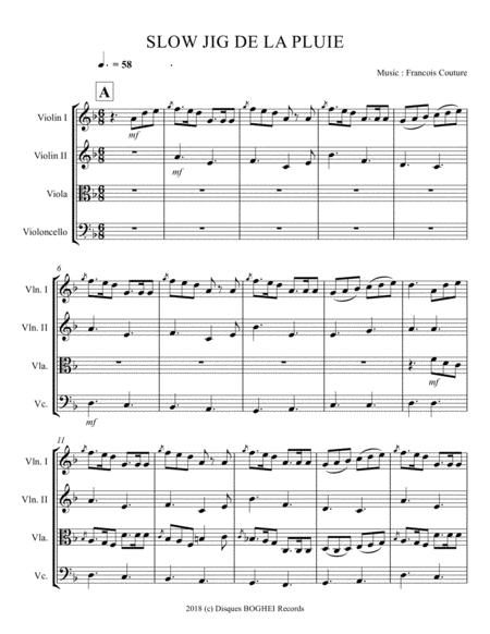 Slow Jig De La Pluie La Suite Flche Sheet Music