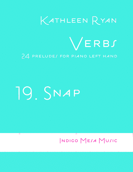 Free Sheet Music Snap Verbs 19