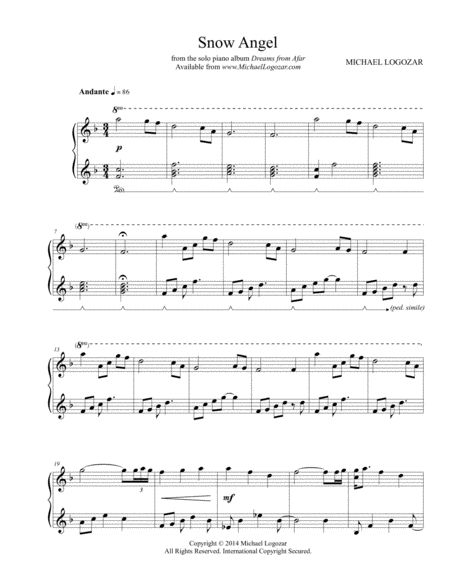 Snow Angel Sheet Music