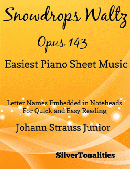 Snowdrops Waltz Opus 143 Easiest Piano Sheet Music Sheet Music