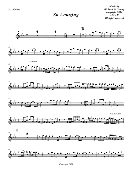 So Amazing Guitar Sheet Music