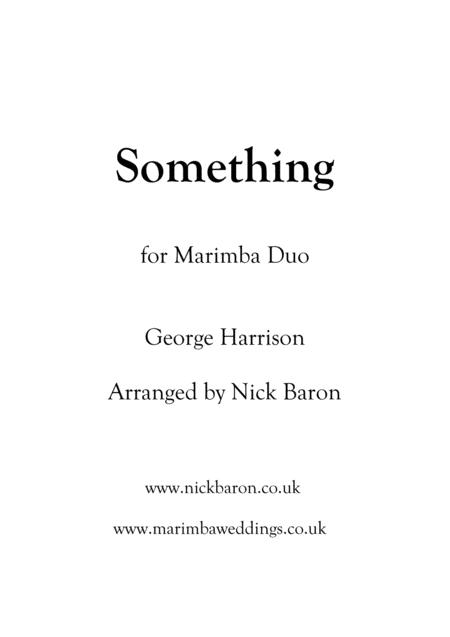 Something For Marimba Duo Sheet Music