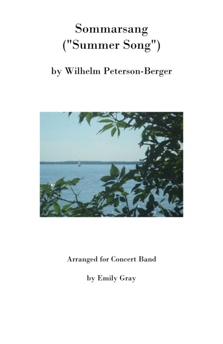 Free Sheet Music Sommarsang Summer Song For Concert Band Score