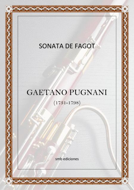 Free Sheet Music Sonata De Fagot Gaetano Pugnani By Ovidio Gimenez Martinez