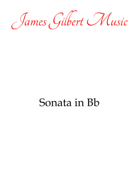 Sonata In Bb Major K 281 Sheet Music