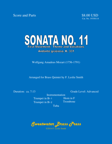 Free Sheet Music Sonata No 11