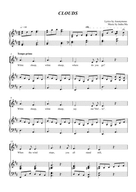 Song Clouds Sheet Music