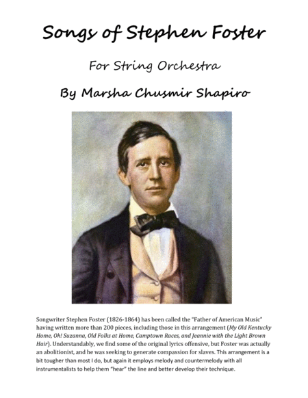 Free Sheet Music Songs Of Stephen Foster