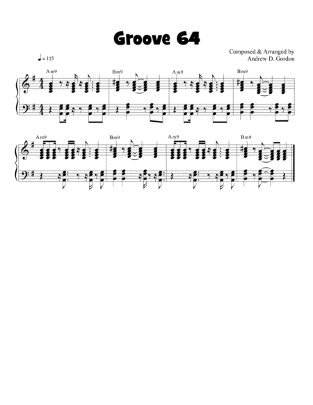 Free Sheet Music Soul Funk And R B Piano Keyboard Groove 64 Exercise