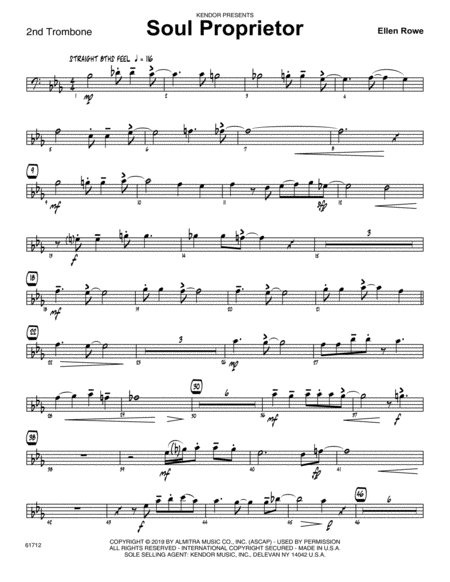 Soul Proprietor 2nd Trombone Sheet Music