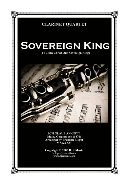 Sovereign King Clarinet Quartet Score And Parts Pdf Sheet Music