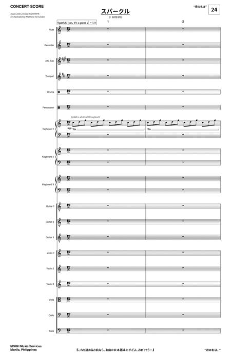 Sparkle From Key Of C Sheet Music