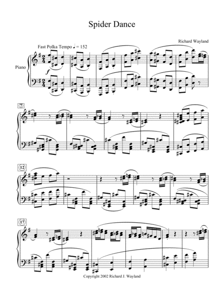 Spider Dance Sheet Music