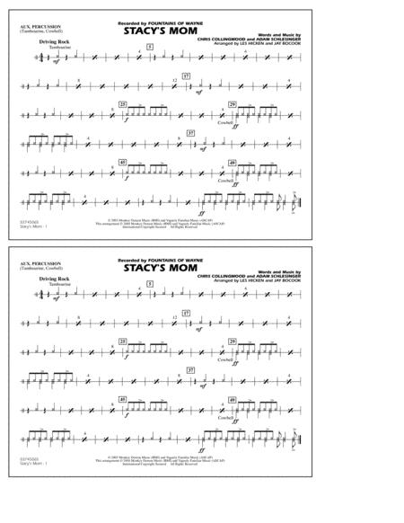 Stacys Mom Arr Les Hicken And Jay Bocook Aux Percussion Sheet Music