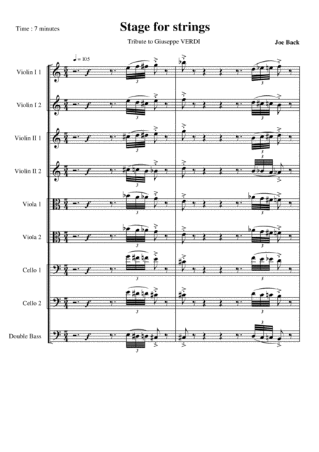 Stage For Strings Orchestra Sheet Music