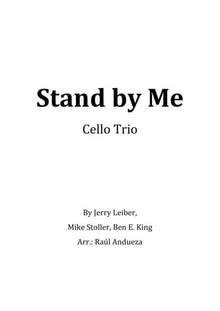 Free Sheet Music Stand By Me Cello Trio