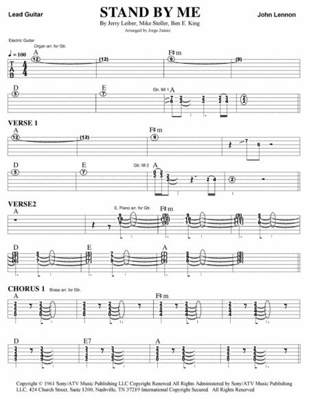 Stand By Me Guitar Tab Sheet Music