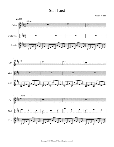 Star Lust Sheet Music