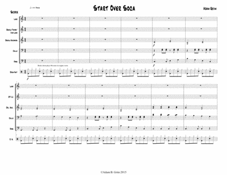 Free Sheet Music Start Over Soca