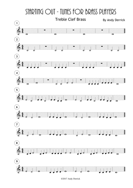 Free Sheet Music Starting Out A Short Method For Brass Instruments