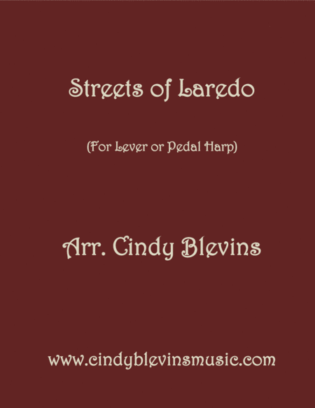 Streets Of Laredo Arranged For Lever Or Pedal Harp From My Book 24 Folk Songs And Memories Sheet Music