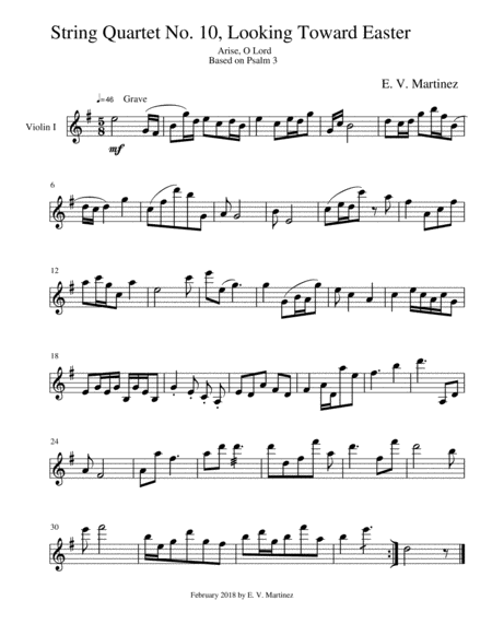 Free Sheet Music String Quartet No 10 Looking Toward Easter Parts