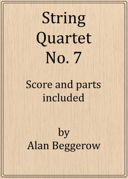 Free Sheet Music String Quartet No 7