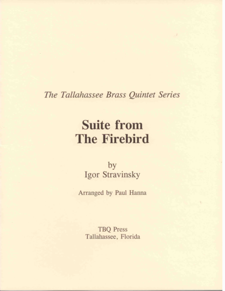 Free Sheet Music Suite From The Firebird