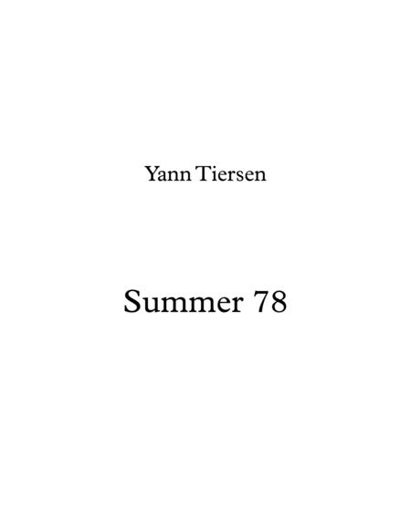 Free Sheet Music Summer 78 For String Quartet