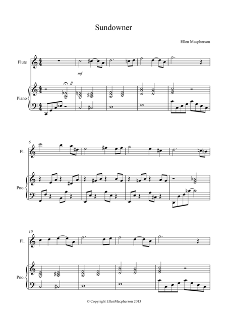 Sundowner Sheet Music