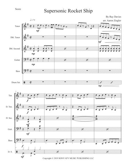 Free Sheet Music Supersonic Rocket Ship For Steel Band