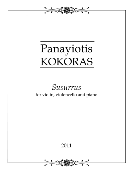 Susurrus Sheet Music