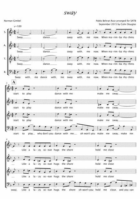 Sway Satb Sheet Music