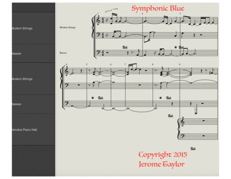 Free Sheet Music Symphonic Blue Part 1