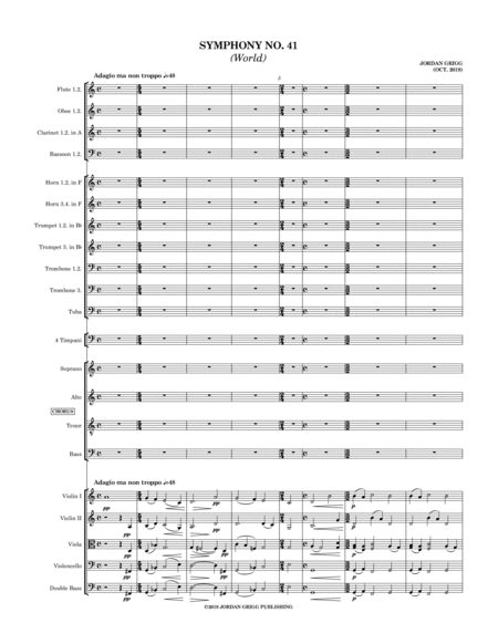 Symphony No 41 World Sheet Music