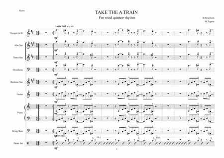 Free Sheet Music Take The A Train Tr At Tbn B Rhy