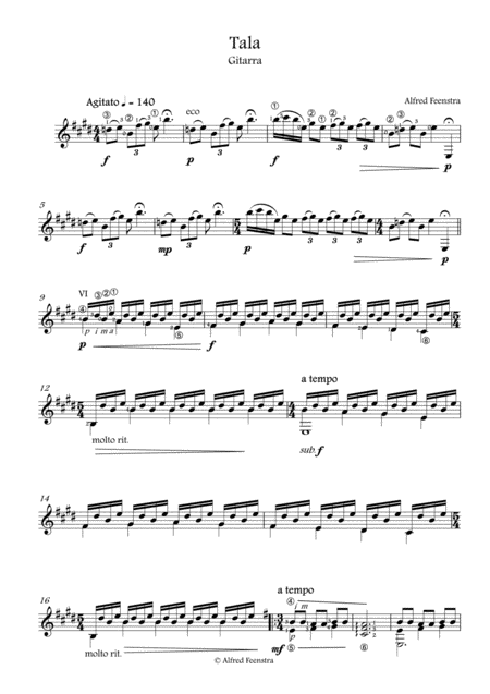 Tala Sheet Music