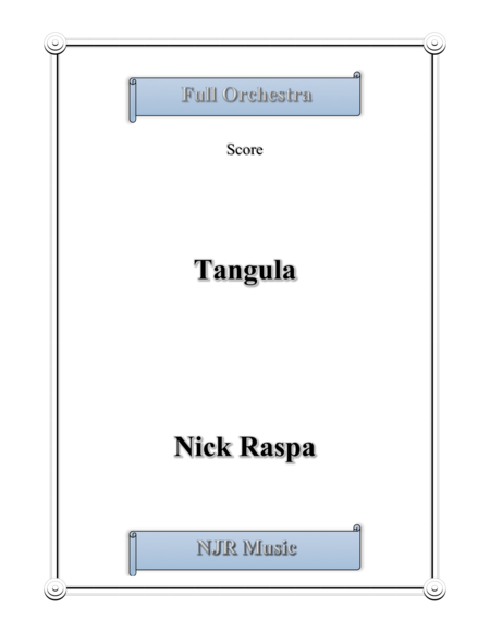 Tangula From Three Dances For Halloween Score Sheet Music