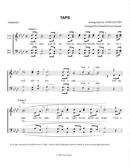 Taps Ttbb Sheet Music