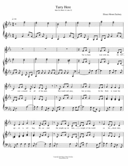 Tarry Here Sheet Music